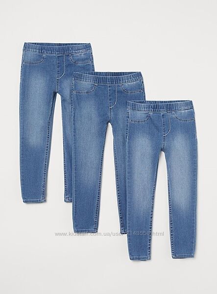 Джинсові леггінси H&M р. 8-9 років.