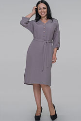 Шикарное модное нарядное платье под пояс в свободном крое