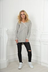 Теплая туника двухнить петля в свободном крое