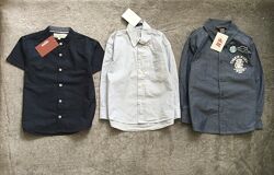 4-5 рок. H&M. Primark. Piazza Italia. натуральна сорочка та теніска. 100 б