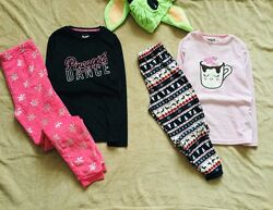 10-11 років Primark флісова піжами з Маршмелоу та срібними Зірками. тепла, 