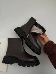 Трендові черевики натуральна шкіра та хутро