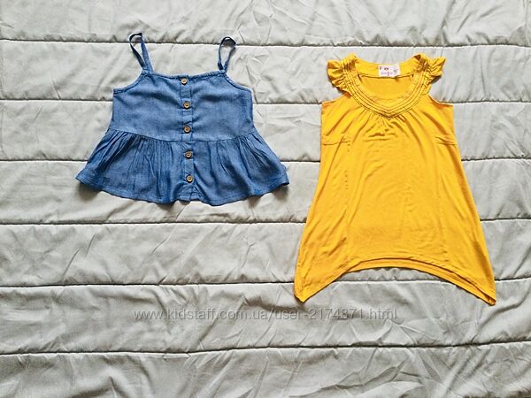 4-5 рок. , 104-110 зріст H&M туніка, топ. асиметрична. 100 віскоза стан нов