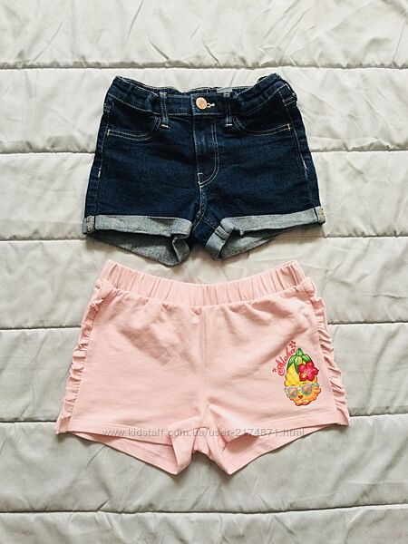 4-6 рок. , 110-116 зріст H&M. Denim. шорти, джинсові і трикотажні. 100 баво