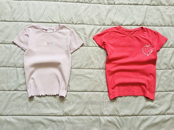 4-6 рок. , 110-116 зріст Zara. Sinsay. футболка, в рубчик. 100 бавовна стан