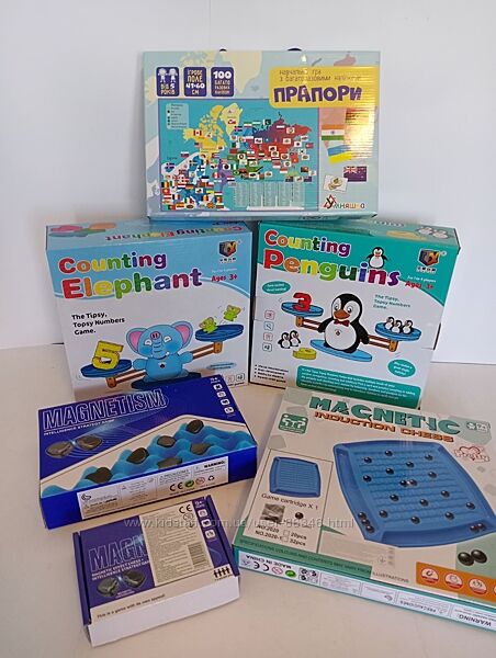 Настільні ігри від 1.5 до 8 років
