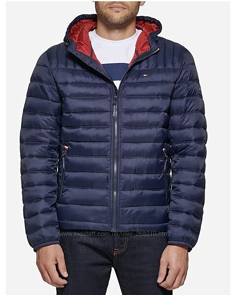 Куртка демі чоловіча Tommy Hilfiger ultra soft, синя , розмір М