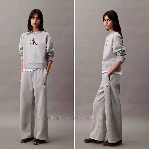 Жіночі широкі брюки на флісі Calvin Klein, розмір SM
