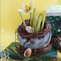 Торт Пасхальное гнездо Ксения ПаниМарципани