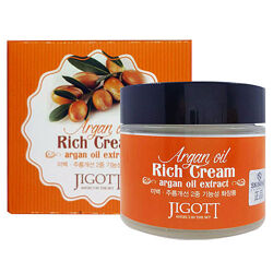 Питательный крем для лица с аргановым маслом  Jigott Argan Oil Rich Cream 