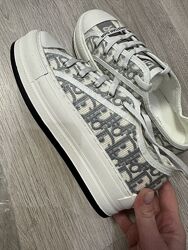 Кросівки жіночі сірі Dior B23 White Grey Platform 38,39
