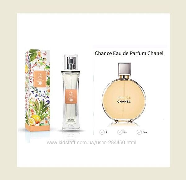 Парфумована вода lambre 30 франція обсяг 50мл Chance Chanel