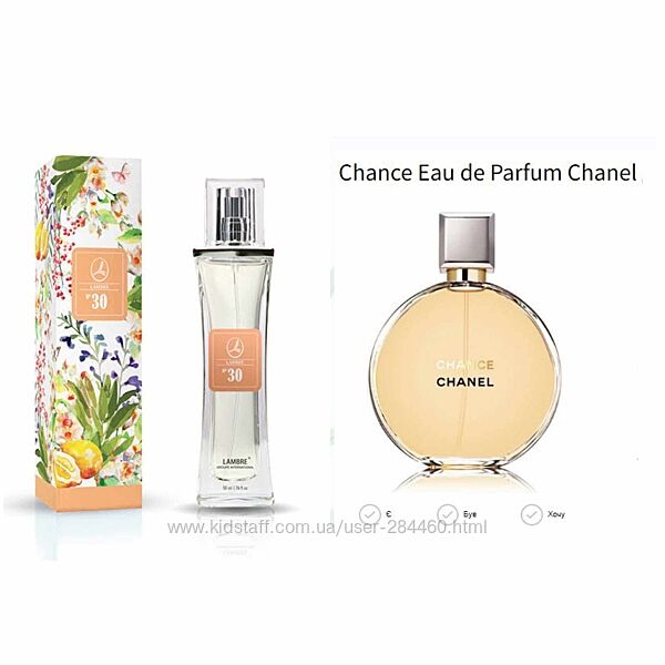 парфуми lambre 30 chance chanel франція 20мл 30мл парф вода 50мл