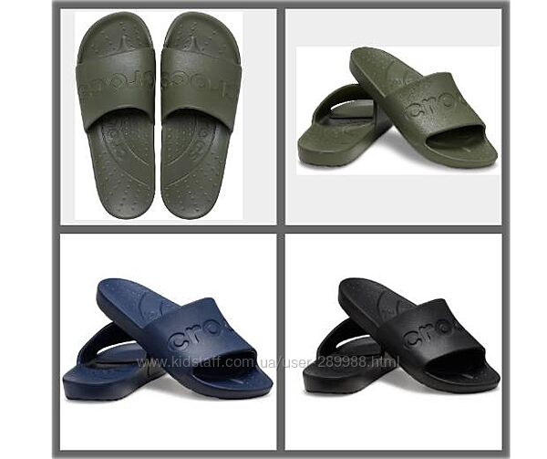 Чоловічі шльопанці Crocs Slide Оригінал m8- m12