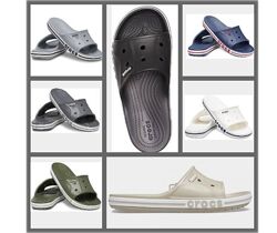 чоловічі слайди crocs bayaband slide мужские шлепанцы крокс Оригінал m8-m12