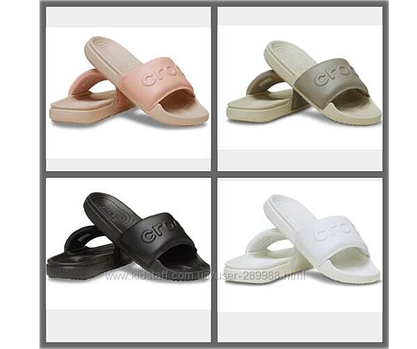 женские шлепанцы Crocs All Day Slide оригинал w6-w9